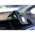 Wholesale Dashboard, Windshield Car Mount Phone Holder Fits iPhone, Samsung, and More Q001 (Black)